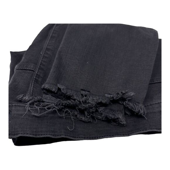 Madewell Jeans Women's 36 Black 9' High Rise Skinny Stretch Raw Hem Fit‎ 44x28 - Picture 4 of 7